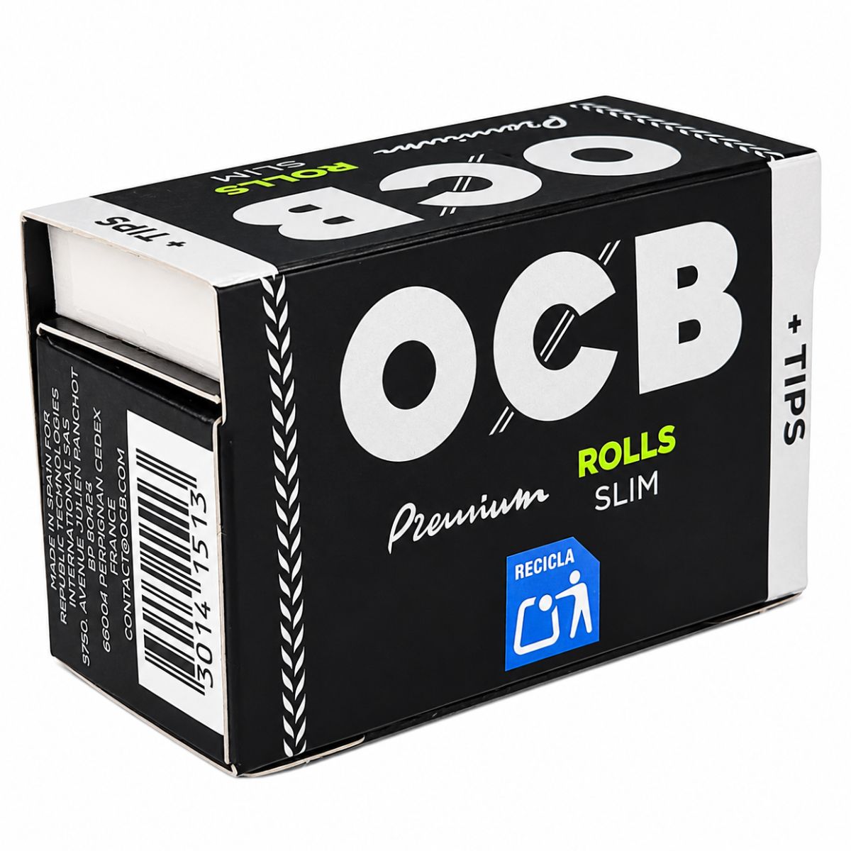 Mortalhas OCB Premium em rolo com filtros