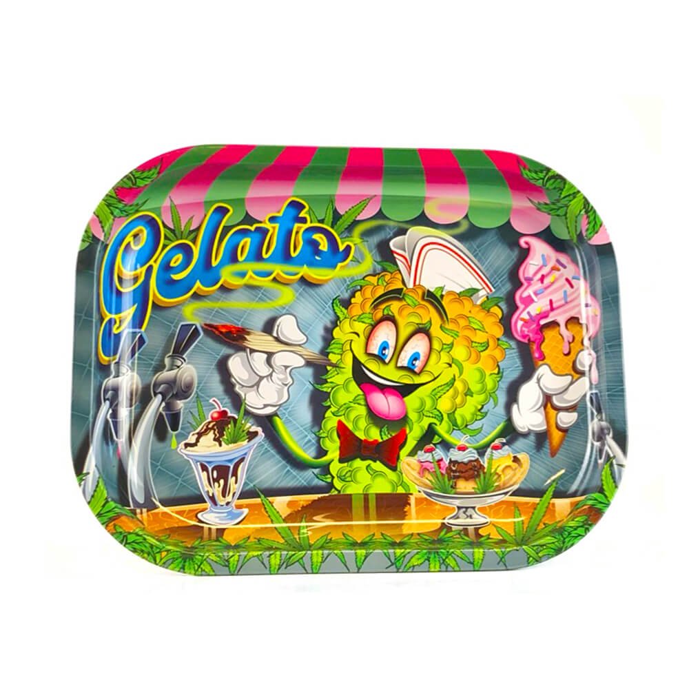 Gelato Metal Rolling Tray Small 2