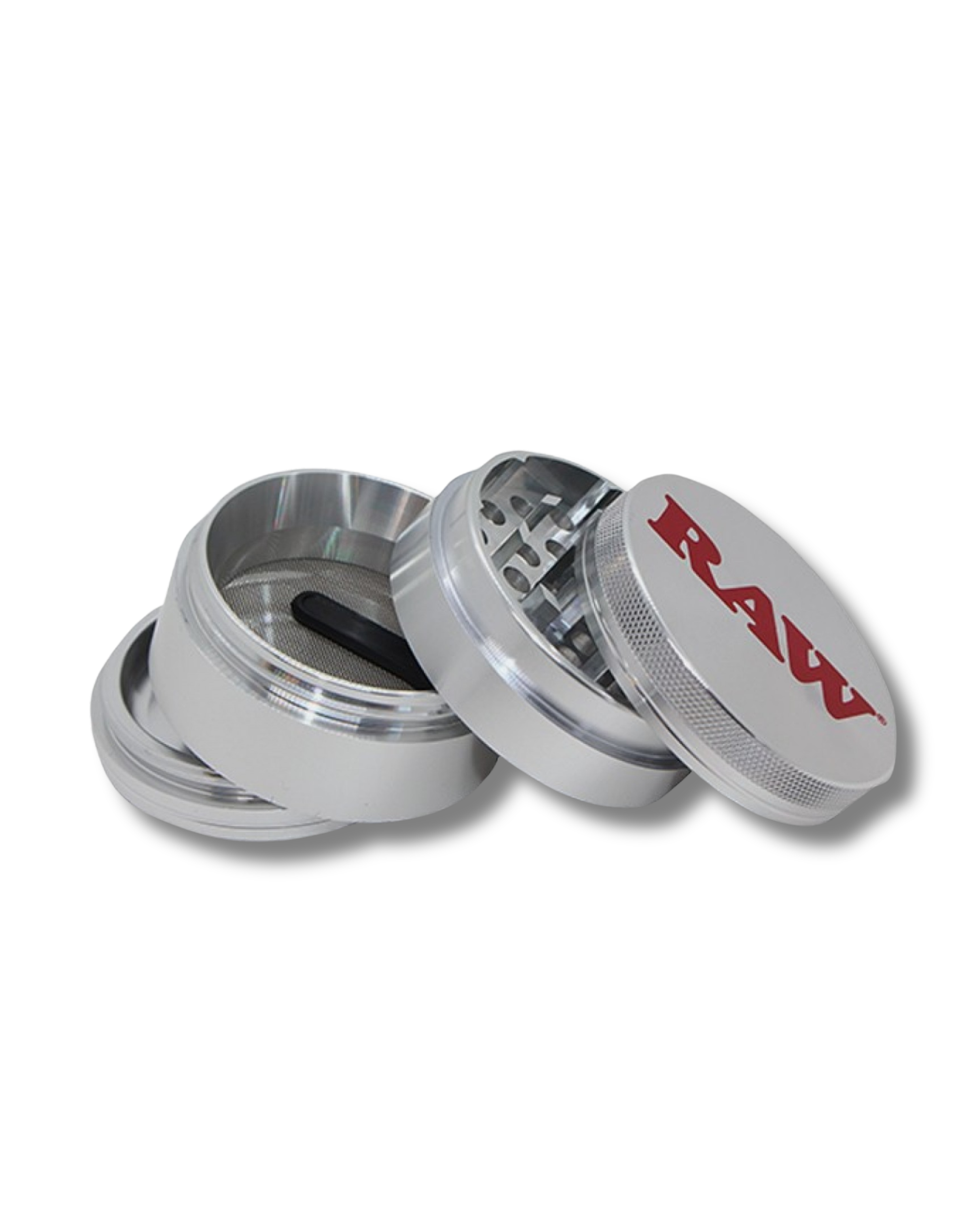 grinder RAW metal alumínio 4 partes triturador acessórios headshop smokeshop Mirage Puff Portugal