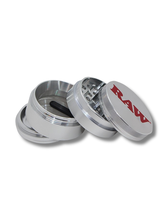 grinder RAW metal alumínio 4 partes triturador acessórios headshop smokeshop Mirage Puff Portugal