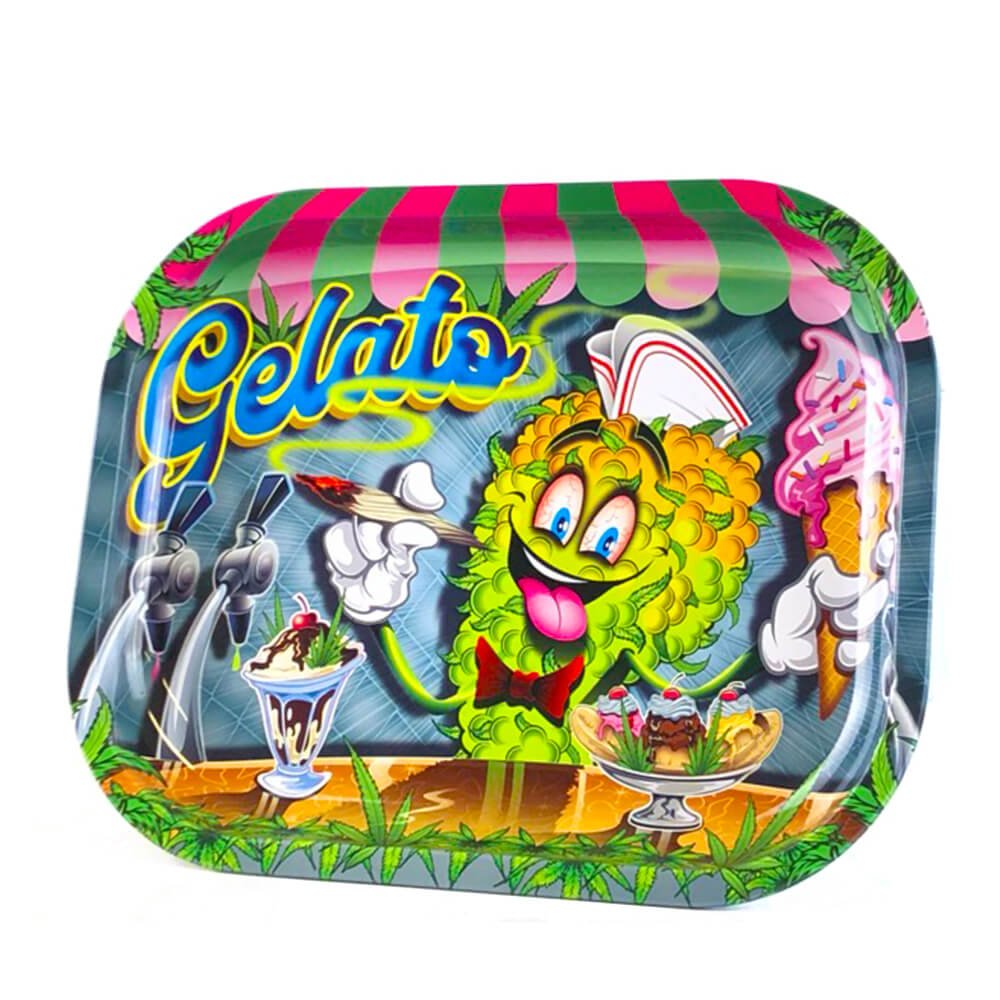 Tabuleiro Gelato metal brilhante